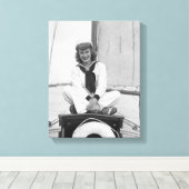 Vrouw Sailor Canvas Afdruk (Insitu (Houten vloer))