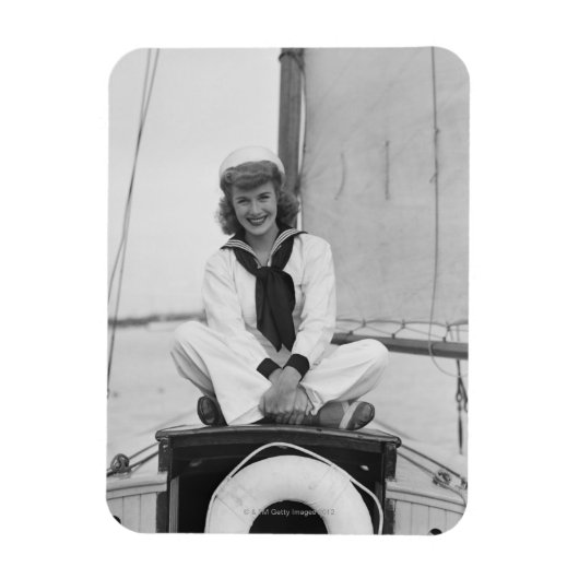 Vrouw Sailor Magneet (Verticaal)