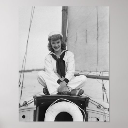Vrouw Sailor Poster (Voorkant)