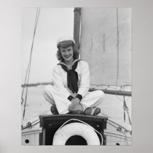 Vrouw Sailor Poster