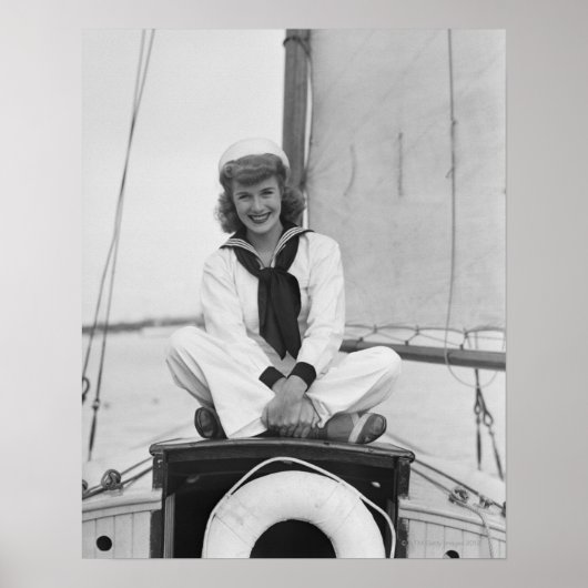 Vrouw Sailor Poster (Voorkant)