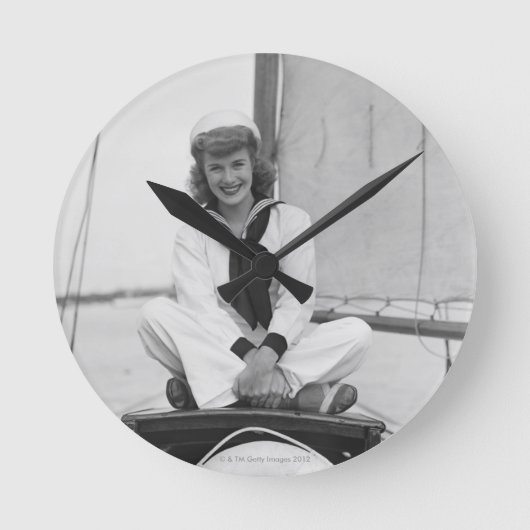 Vrouw Sailor Ronde Klok (Voorkant)