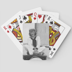 Vrouw Sailor Speelkaarten