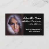 Vrouw Salon/Makeup/Beauty-Visitekaartjes Visitekaartje (Achterkant)