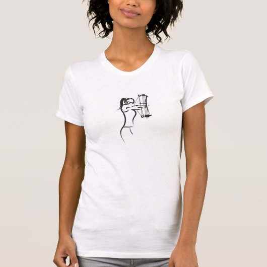 Vrouw samengestelde archer - centerpunch t-shirt (Voorkant)