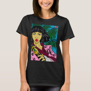 VROUW SAMURAI graphic t shirt