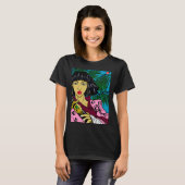 VROUW SAMURAI graphic t shirt (Voorkant volledig)