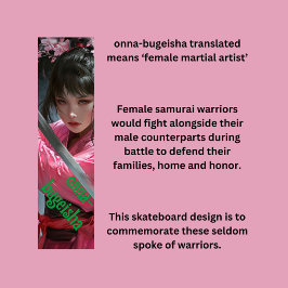 Vrouw Samurai Persoonlijk Skateboard