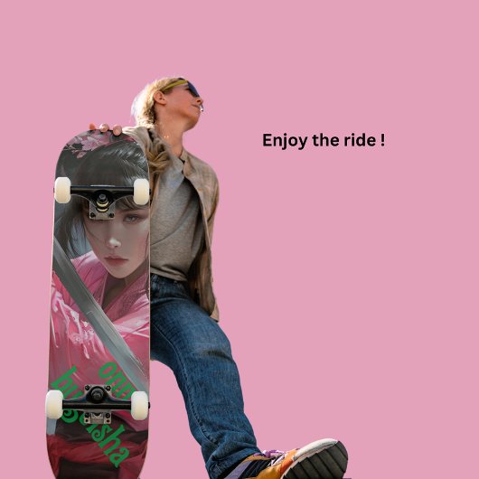 Vrouw Samurai Persoonlijk Skateboard