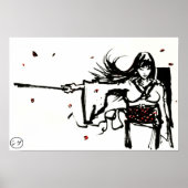 Vrouw Samurai Poster (Voorkant)