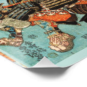 VROUW SAMURAI TOMOE GOZEN PAARD IN DE STRIJD PERFECT POSTER (Hoek)