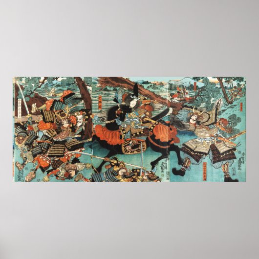 VROUW SAMURAI TOMOE GOZEN PAARD IN DE STRIJD POSTER (Voorkant)