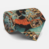 VROUW SAMURAI TOMOE GOZEN PAARD IN DE STRIJD STROPDAS (Opgerold)