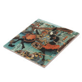 VROUW SAMURAI TOMOE GOZEN PAARD IN DE STRIJD TEGELTJE (Zijkant)