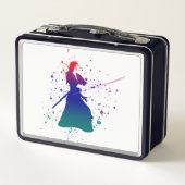 Vrouw Samurai Warrior met zwaard (Achterkant)