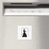 Vrouw Samurai Warrior met zwaard Magneet (Insitu (Vaatwasser))