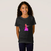 Vrouw Samurai Warrior met zwaard T-shirt (Voorkant volledig)