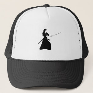 Vrouw Samurai Warrior met zwaard Trucker Pet