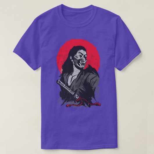 Vrouw Samurai Warrior Onna Musha T-shirt (Design voorkant)