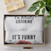 Vrouw Sarcasme Humor Design 7 Tissuepapier (Geschenk)