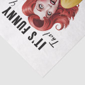 Vrouw Sarcasme Humor Design 7 Tissuepapier (Detail)