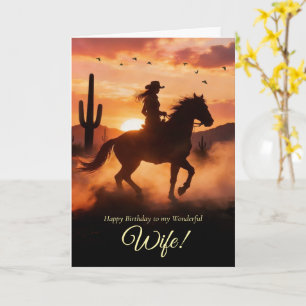 Vrouw Sassy Verjaardag Schattig Country Western Co Kaart