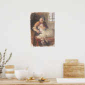 Vrouw Schapen Ancher Poster (Keuken)