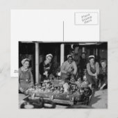 Vrouw Scheepswerksters Briefkaart (Voorkant / Achterkant)