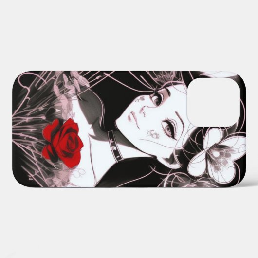 Vrouw schets Case-Mate iPhone case (Achterkant (horizontaal))