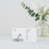 Vrouw-schoen - Visitekaartje (Staand voorkant)