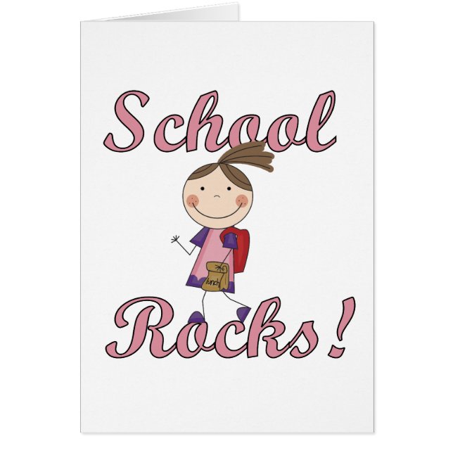 Vrouw School Rocks Tshirts en Gifts (Voorkant)