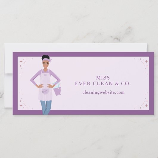  vrouw schoonmaakdiensten Cadeaubon (Voorkant)