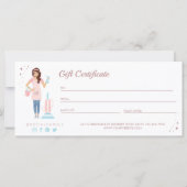  vrouw schoonmaakdiensten Cadeaubon (Achterkant)
