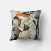 Vrouw Scientist (Vrouwen in de wetenschap) (STEM) Kussen (Achterkant)