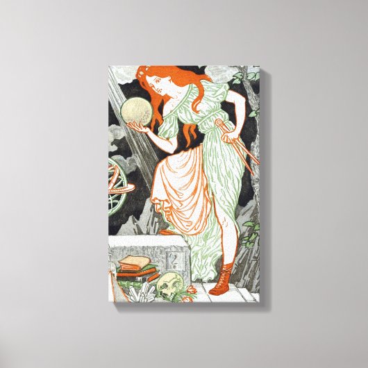 Vrouw Scientist (Vrouwen in wetenschap en techniek Canvas Afdruk (Voorkant)