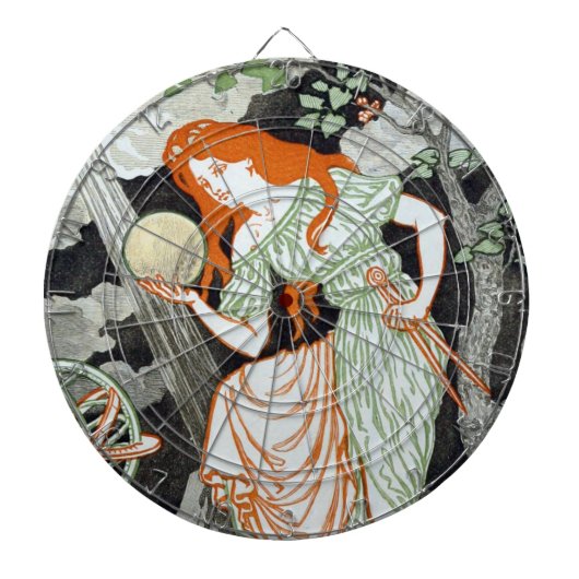 Vrouw Scientist (Vrouwen in wetenschap en techniek Dartbord (Voorkant)