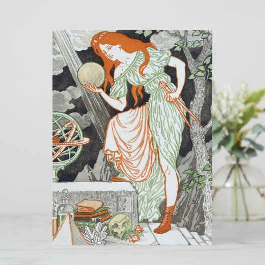 Vrouw Scientist (Vrouwen in wetenschap en techniek Kaart (Staand voorkant)