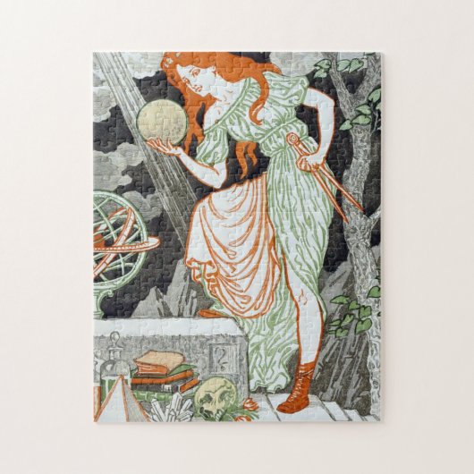 Vrouw Scientist (Vrouwen in wetenschap en techniek Legpuzzel (Verticaal)