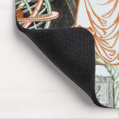 Vrouw Scientist (Vrouwen in wetenschap en techniek Muismat (Hoek)