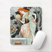 Vrouw Scientist (Vrouwen in wetenschap en techniek Muismat (Met muis)