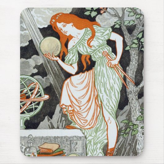 Vrouw Scientist (Vrouwen in wetenschap en techniek Muismat (Voorkant)