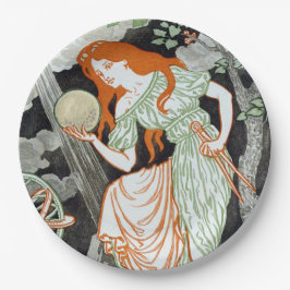 Vrouw Scientist (Vrouwen in wetenschap en techniek Papieren Bordje