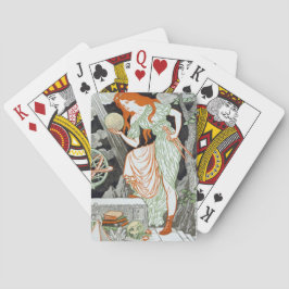 Vrouw Scientist (Vrouwen in wetenschap en techniek Pokerkaarten