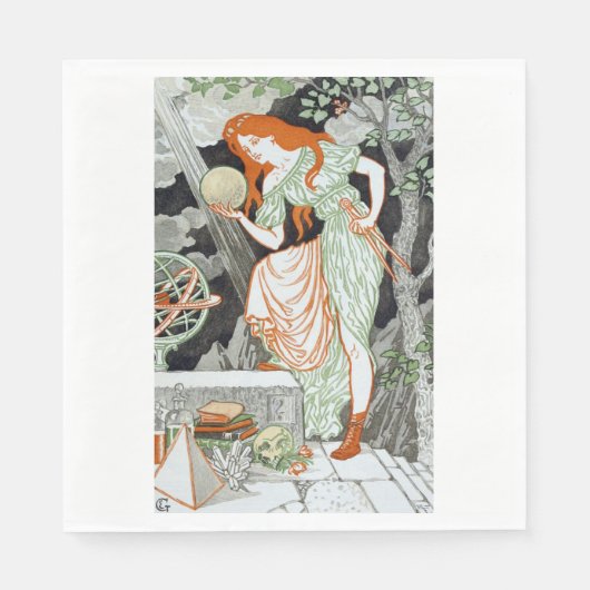 Vrouw Scientist (Vrouwen in wetenschap en techniek Servet (Voorkant)