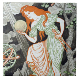 Vrouw Scientist (Vrouwen in wetenschap en techniek Tegeltje