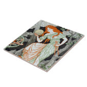 Vrouw Scientist (Vrouwen in wetenschap en techniek Tegeltje (Zijkant)