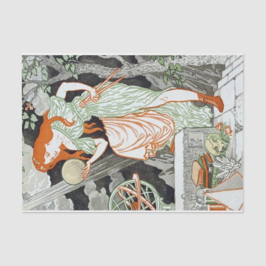 Vrouw Scientist (Vrouwen in wetenschap en techniek Tissuepapier (Voorkant)