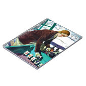 Vrouw & Scottie Hond Planting Notitieboek (Linkerzijde)