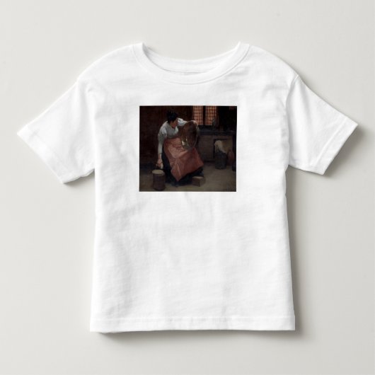 Vrouw Scouring Kinder Shirts (Voorkant)