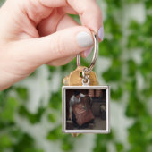 Vrouw Scouring Sleutelhanger (Hand)